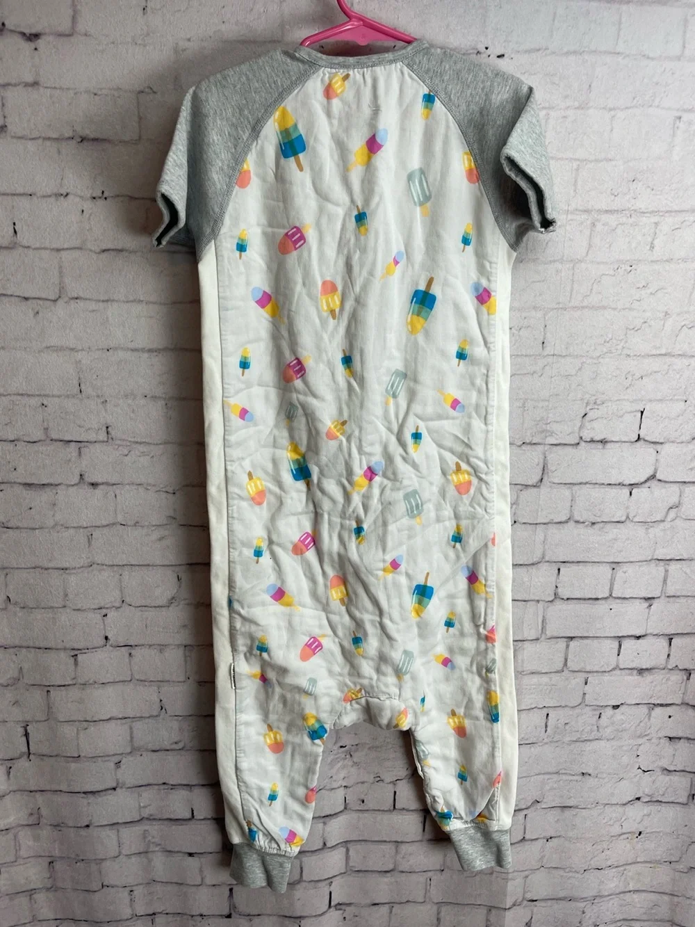 Nest designs size 2-3T Bamboo Raglan Short Sleeve Footed Sleep Bag 0.6 TOG